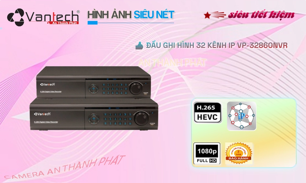 Đầu ghi VanTech VP-32860NVR Tiết Kiệm Đầu ghi VanTech VP-32860NVR Tiết Kiệm