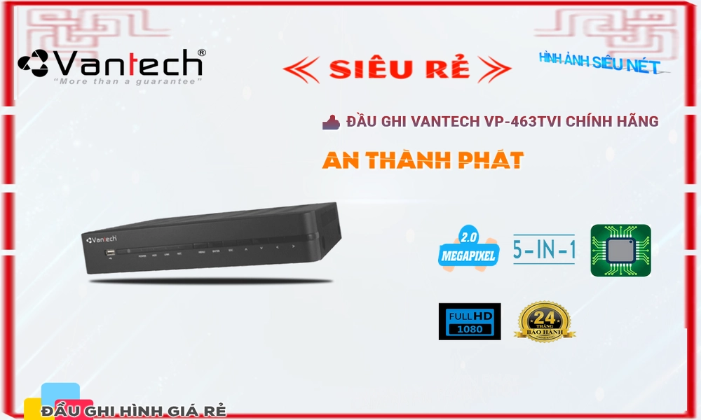 Đầu Thu VP-463TVI VanTech ✲,VP-463TVI Giá Hấp Dẫn,VP-463TVI Công Nghệ Mới,VP-463TVI Công Nghệ HD  Chất lượng nhất,VP-463TVI Giá Khuyến Mãi,Giá kỹ thuật VP-463TVI,Địa Chỉ Bán VP-463TVI,VP-463TVI Giá Hấp Dẫn,VP-463TVI Công Nghệ Mới