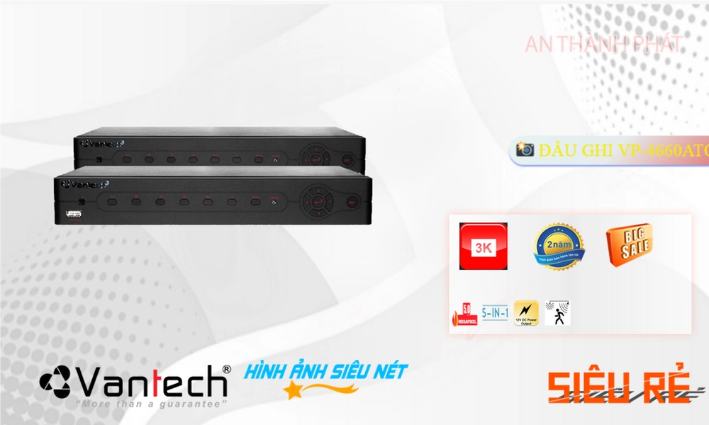 Đầu Ghi Camera VP-4660ATC VanTech đang khuyến mãi ✪