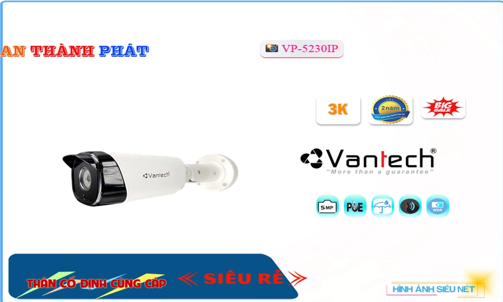 Camera An Ninh VanTech VP-5230IP Chức Năng Cao Cấp ✲ Camera An Ninh VanTech VP-5230IP Chức Năng Cao Cấp ✲
