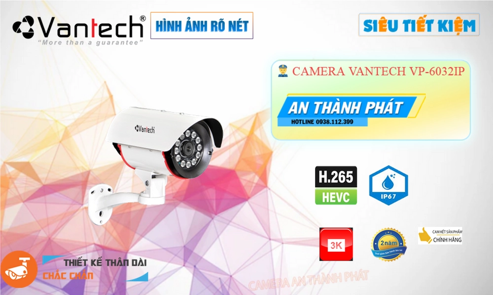 VP-6032IP Camera Cấp Nguồ Qua Dây Mạng VanTech