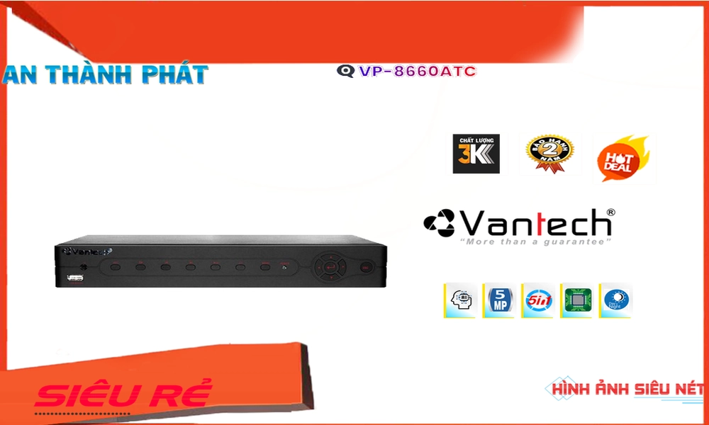 Đầu Ghi Camera VanTech VP-8660ATC Mẫu Đẹp Đầu Ghi Camera VanTech VP-8660ATC Mẫu Đẹp