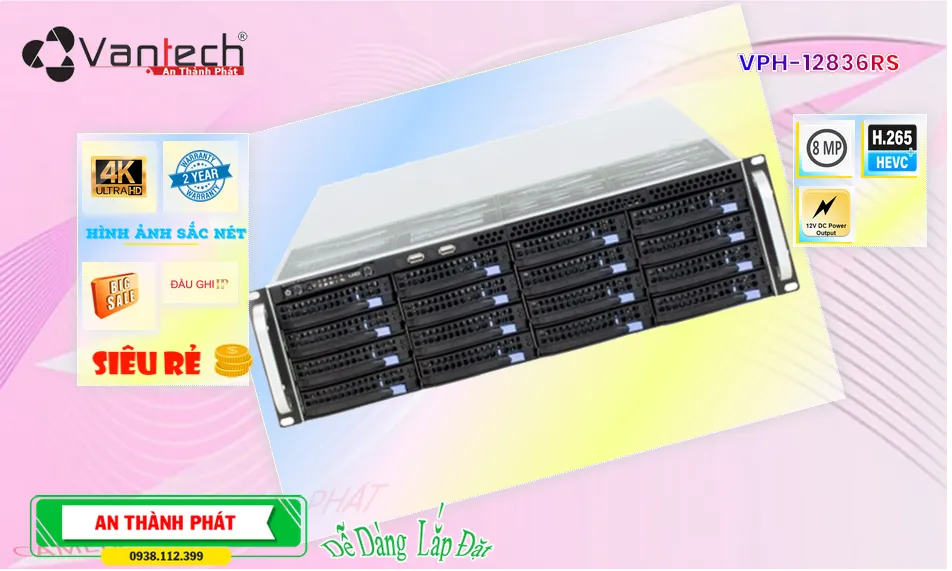Đầu Thu KTS VanTech VPH-12836RS Giá rẻ ❇