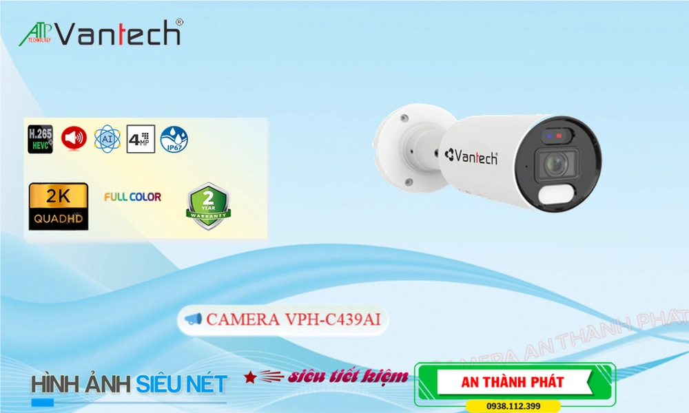 Camera VanTech Thiết kế Đẹp Công Nghệ IP VPH-C439AI Camera VanTech Thiết kế Đẹp Công Nghệ IP VPH-C439AI