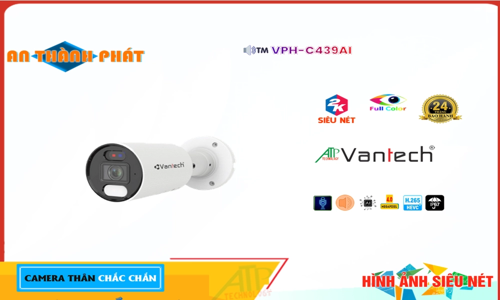 Camera VanTech Thiết kế Đẹp Công Nghệ IP VPH-C439AI Camera VanTech Thiết kế Đẹp Công Nghệ IP VPH-C439AI