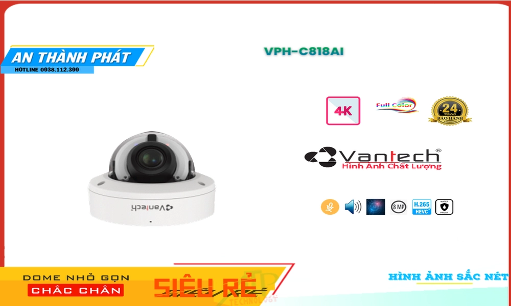 VPH-C818AI Camera VanTech Chi phí phù hợp VPH-C818AI Camera VanTech Chi phí phù hợp