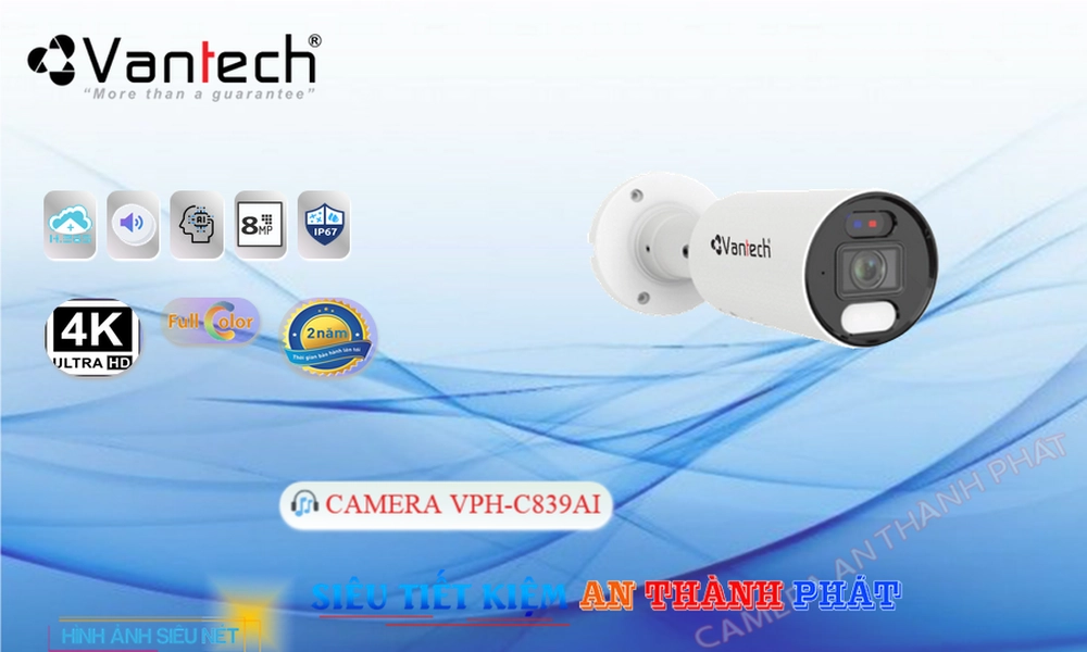 Camera IP VPH-C839AI VanTech giá rẻ chất lượng cao ✓ Camera IP VPH-C839AI VanTech giá rẻ chất lượng cao ✓