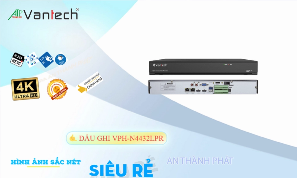 Đầu Thu KTS VanTech VPH-N4432LPR Chức Năng Cao Cấp Đầu Thu KTS VanTech VPH-N4432LPR Chức Năng Cao Cấp