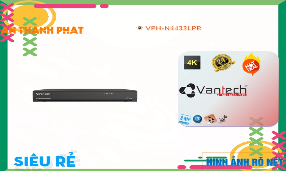 Đầu Thu KTS VanTech VPH-N4432LPR Chức Năng Cao Cấp Đầu Thu KTS VanTech VPH-N4432LPR Chức Năng Cao Cấp