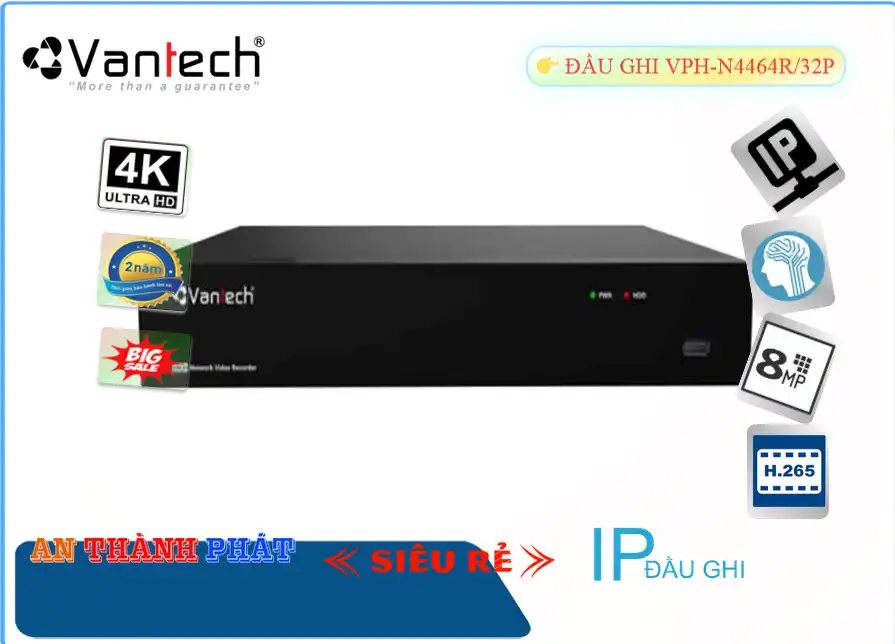 Đầu Thu Vantech VPH-N4464R/32P