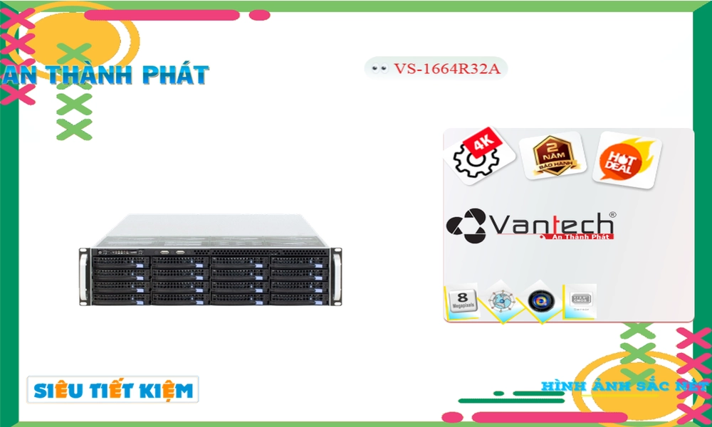 VS-1664R32A Đầu ghi Camera VanTech Giá rẻ ✲ VS-1664R32A Đầu ghi Camera VanTech Giá rẻ ✲