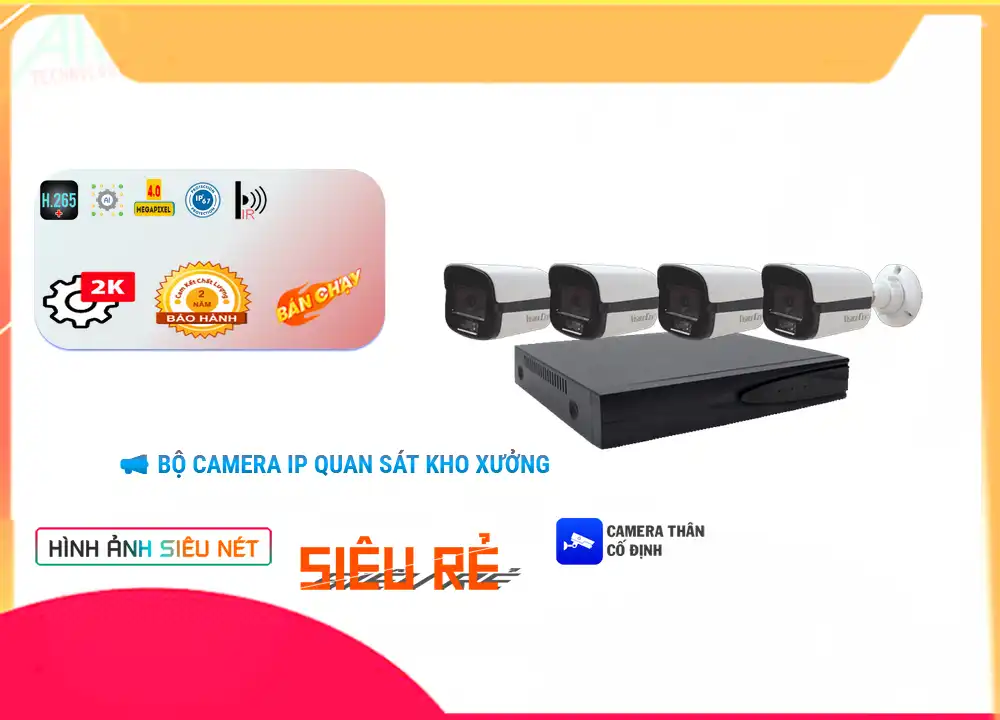 Bộ Camera IP Quan Sát Sát Kho Xưởng Giá tốt Bộ Camera IP Quan Sát Sát Kho Xưởng Tư vấn giải pháp camera Bộ Camera IP Quan Sát Sát Kho Xưởng tiết kiệm