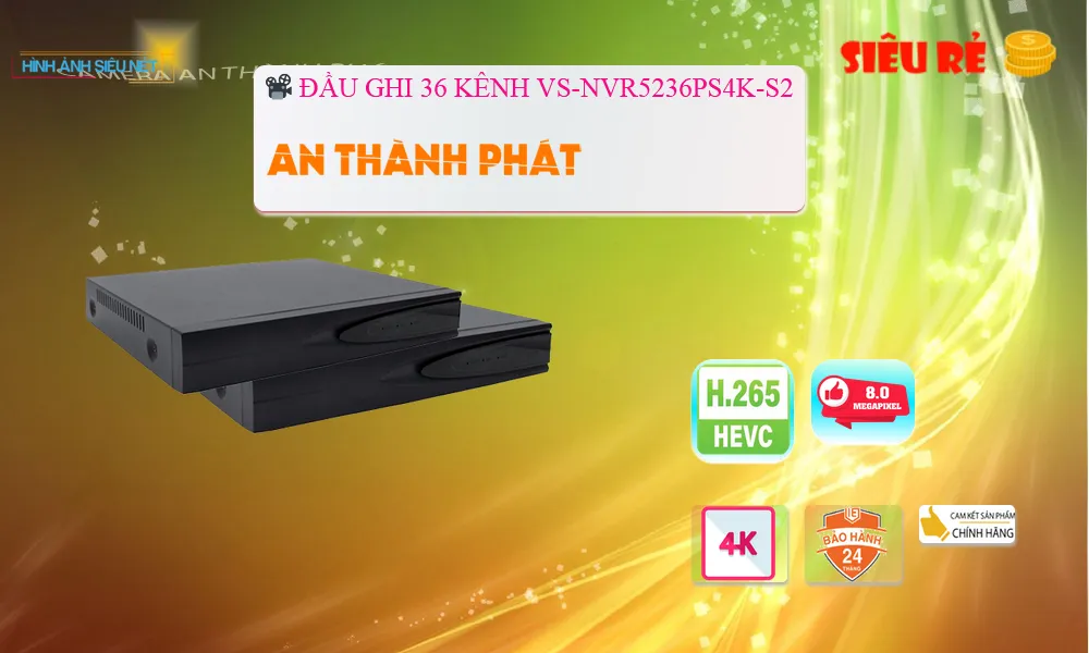 Đầu Ghi Visioncop VS-NVR5236PS4K-S2