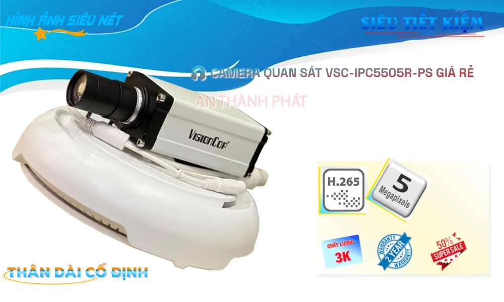 Camera Ống Kính Zoom VSC-IPC5505R-PS