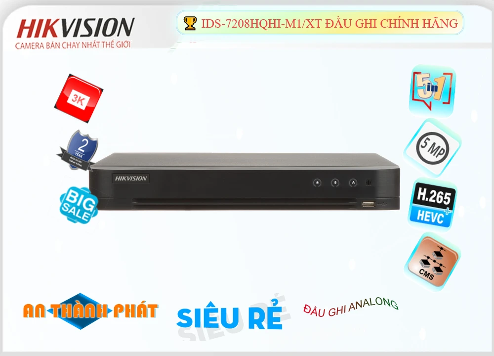 Đầu Ghi Hikvision iDS-7208HQHI-M1/XT