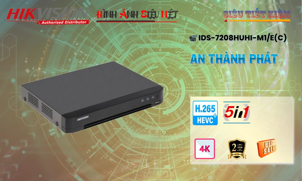 Hikvision iDS-7208HUHI-M1/E(C) Sắc Nét