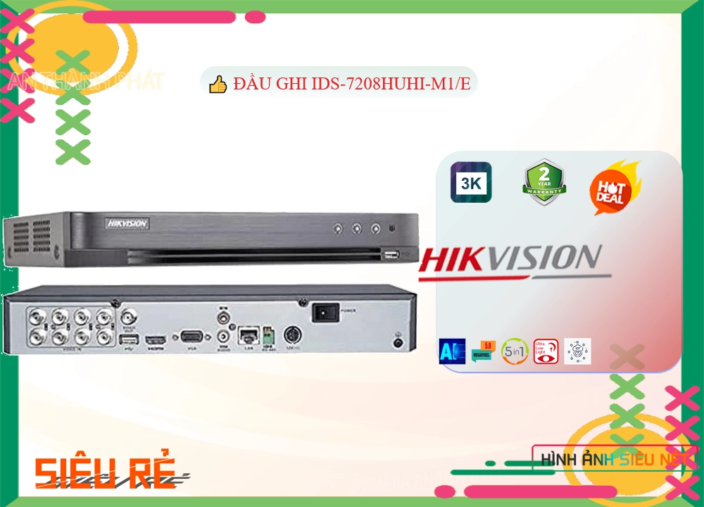 iDS-7208HUHI-M1/E Hikvision Chất Lượng iDS-7208HUHI-M1/E Hikvision Chất Lượng