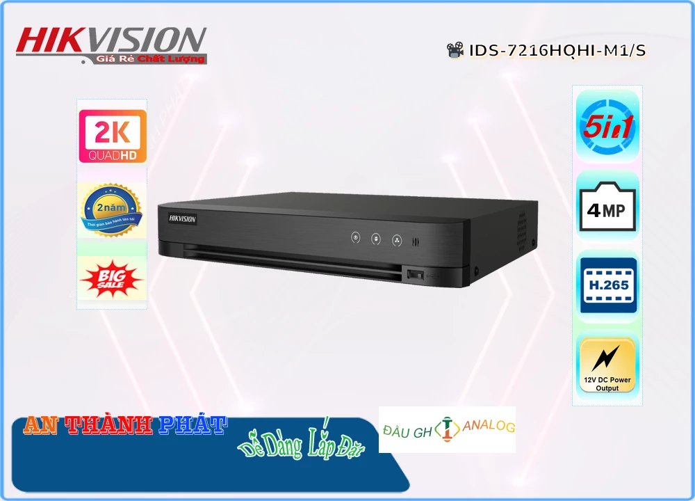 iDS-7216HQHI-M1/SThiết Bị Ghi Hình Với giá cạnh tranh Hikvision iDS-7216HQHI-M1/SThiết Bị Ghi Hình Với giá cạnh tranh Hikvision
