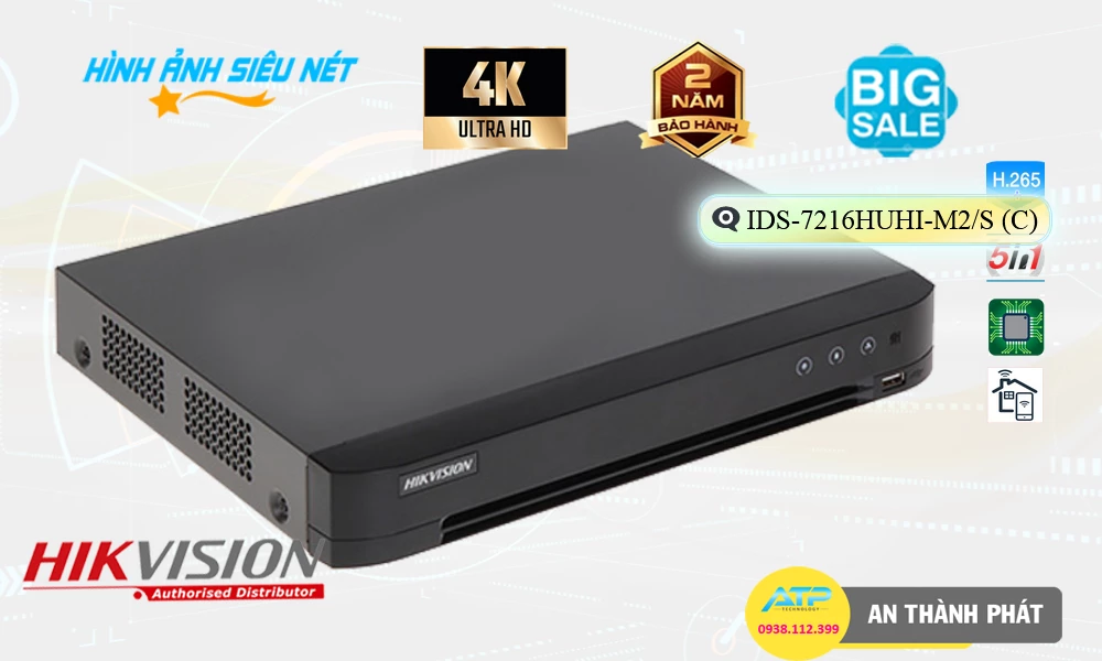✔️ iDS-7216HUHI-M2/S(C) Hình Ảnh Đẹp Hikvision