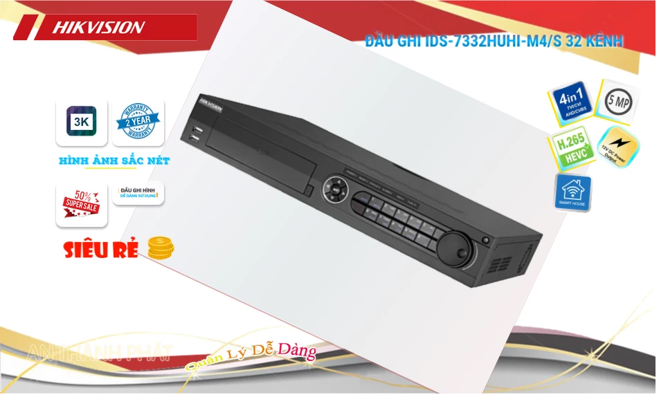🌟👌 iDS-7332HUHI-M4/S Sắc Nét Hikvision 🌟👌 iDS-7332HUHI-M4/S Sắc Nét Hikvision