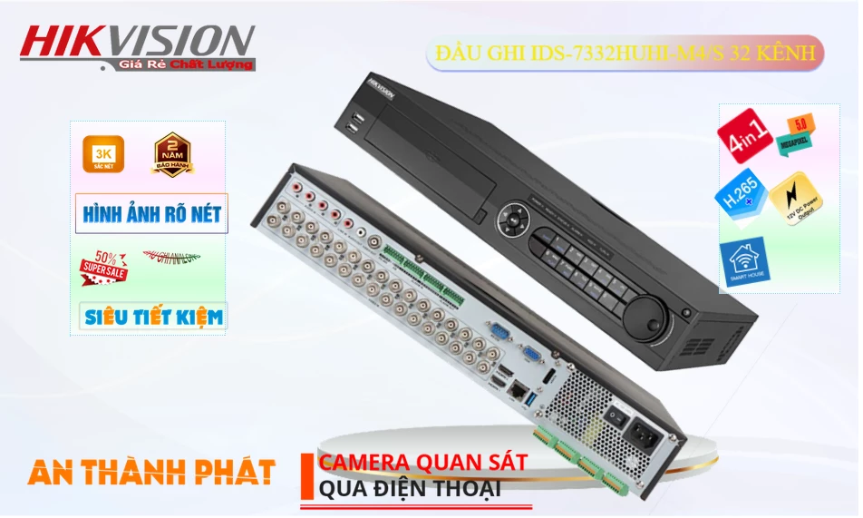 🌟👌 iDS-7332HUHI-M4/S Sắc Nét Hikvision 🌟👌 iDS-7332HUHI-M4/S Sắc Nét Hikvision
