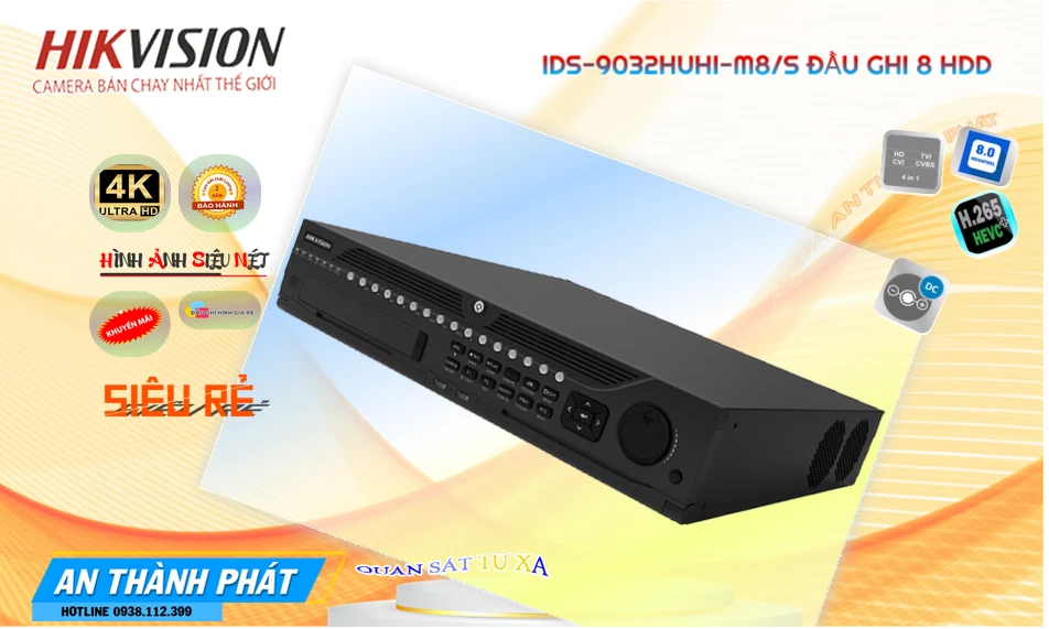 Đầu Thu iDS-9032HUHI-M8/S Hikvision Đầu Thu iDS-9032HUHI-M8/S Hikvision