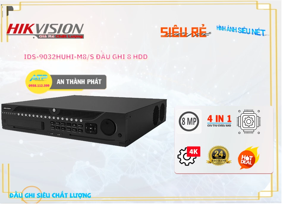 Đầu Thu iDS-9032HUHI-M8/S Hikvision Đầu Thu iDS-9032HUHI-M8/S Hikvision