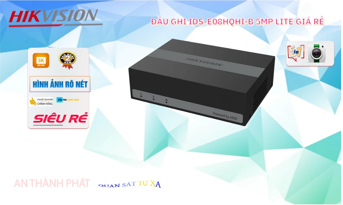 ✪ iDS-E08HQHI-B Đầu ghi Camera Hikvision Giá rẻ ✪ iDS-E08HQHI-B Đầu ghi Camera Hikvision Giá rẻ