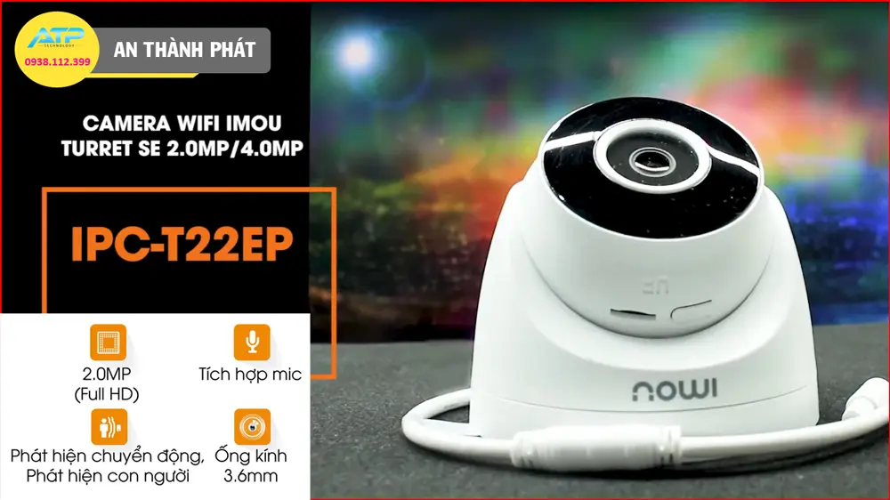 Camera có thiết kế chăc chắn hỗ trợ độ phân giải 2,0 mp hỗ trợ chức năng wifi tiện lợi 