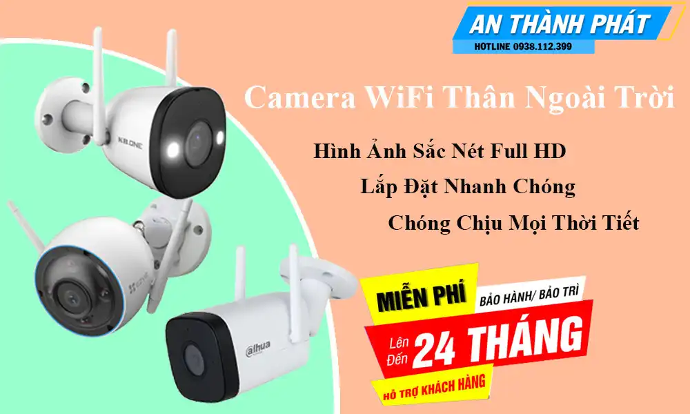 Lắp Đặt Camera Wifi Thân Ngoài Trời Kbvision